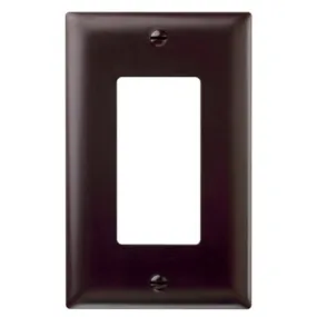 1 Gang Decorator Wall Plate, Brown