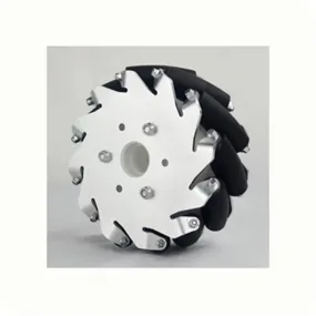 127mm Aluminium Mecanum Wheels w/ Bearing Rollers (2x Left, 2x Right)