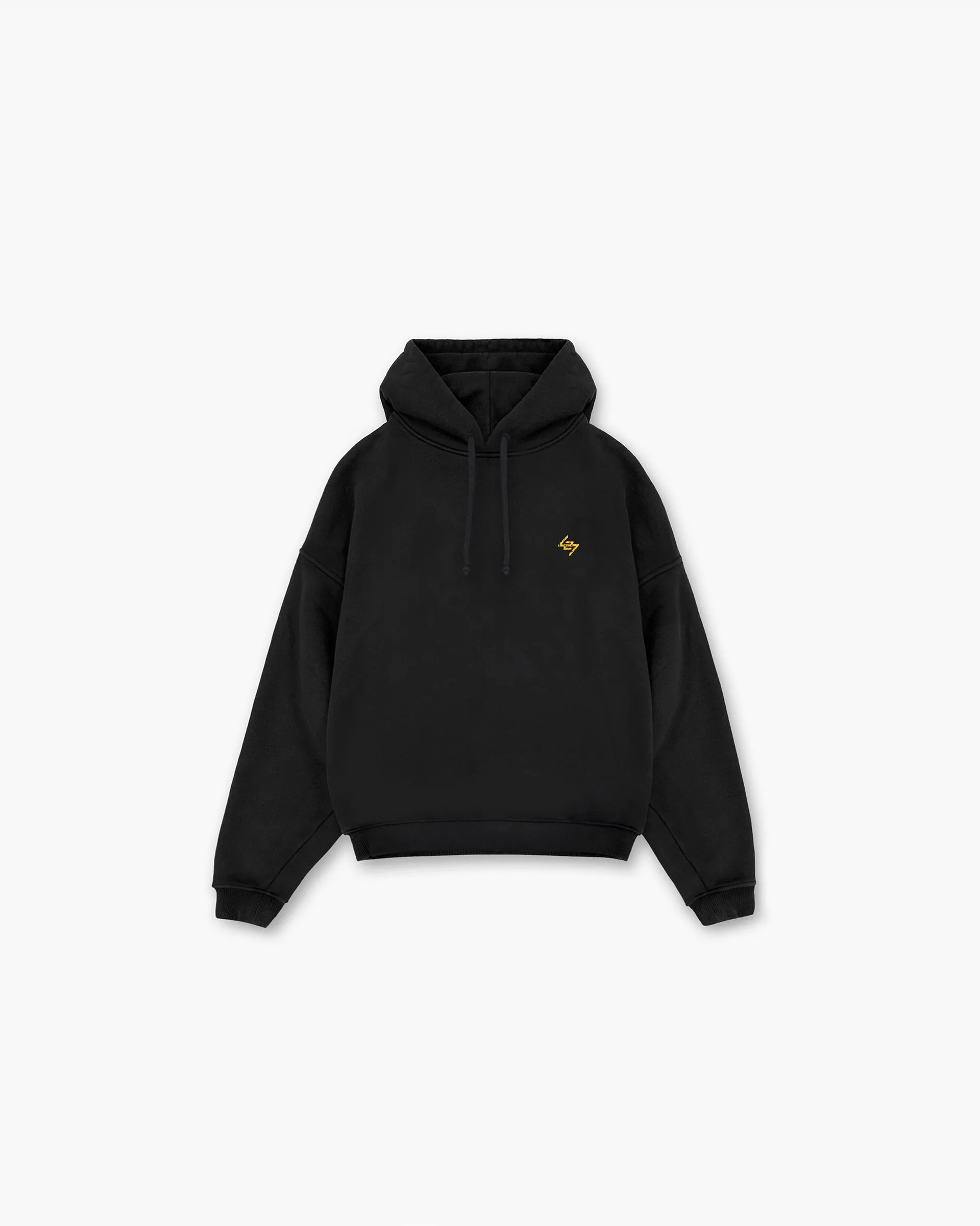 247 On His Shoulders Boxy Hoodie - Off Black