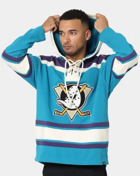 47 Brand Anaheim Ducks Lacer Hoodie Purple/Sharks Teal