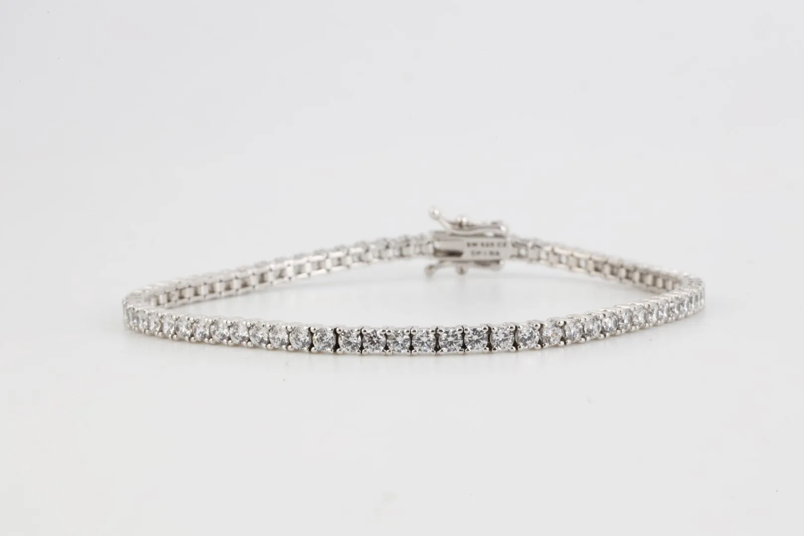 7" 925 Silver 12.69tcw Cubic Zirconia Bracelet (8.74g.)