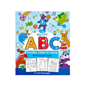 ABC: Amazing Animals Toddler Color-In Book