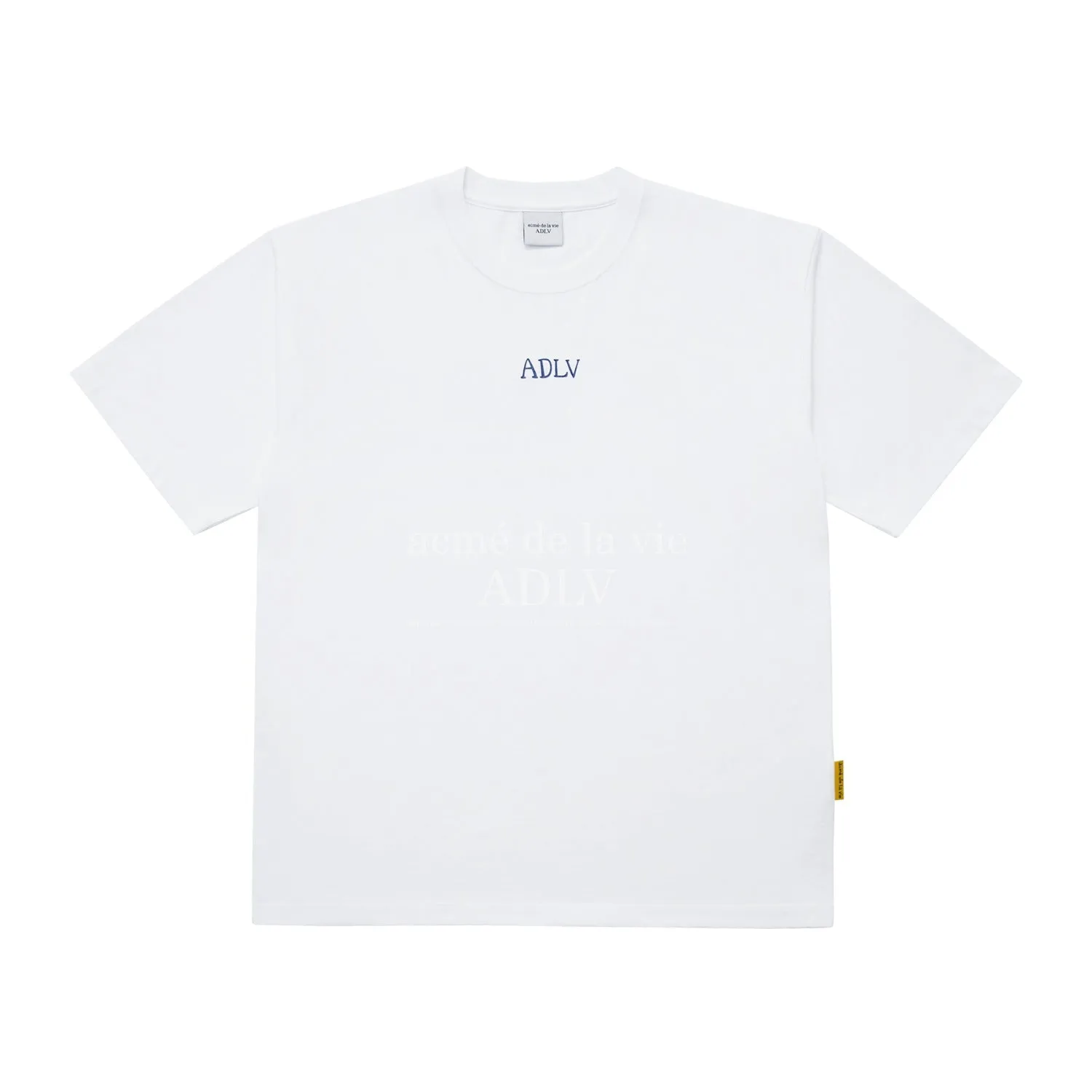 acmé de la vie (ADLV) Glossy Basic Logo Short Sleeve T-Shirt White