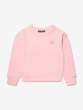 Acne Studios Kids Logo Sweatshirt in Pink