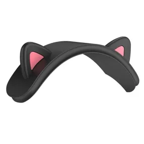 Airpods Max Headset Katteører Silikone Cover - Sort / Pink