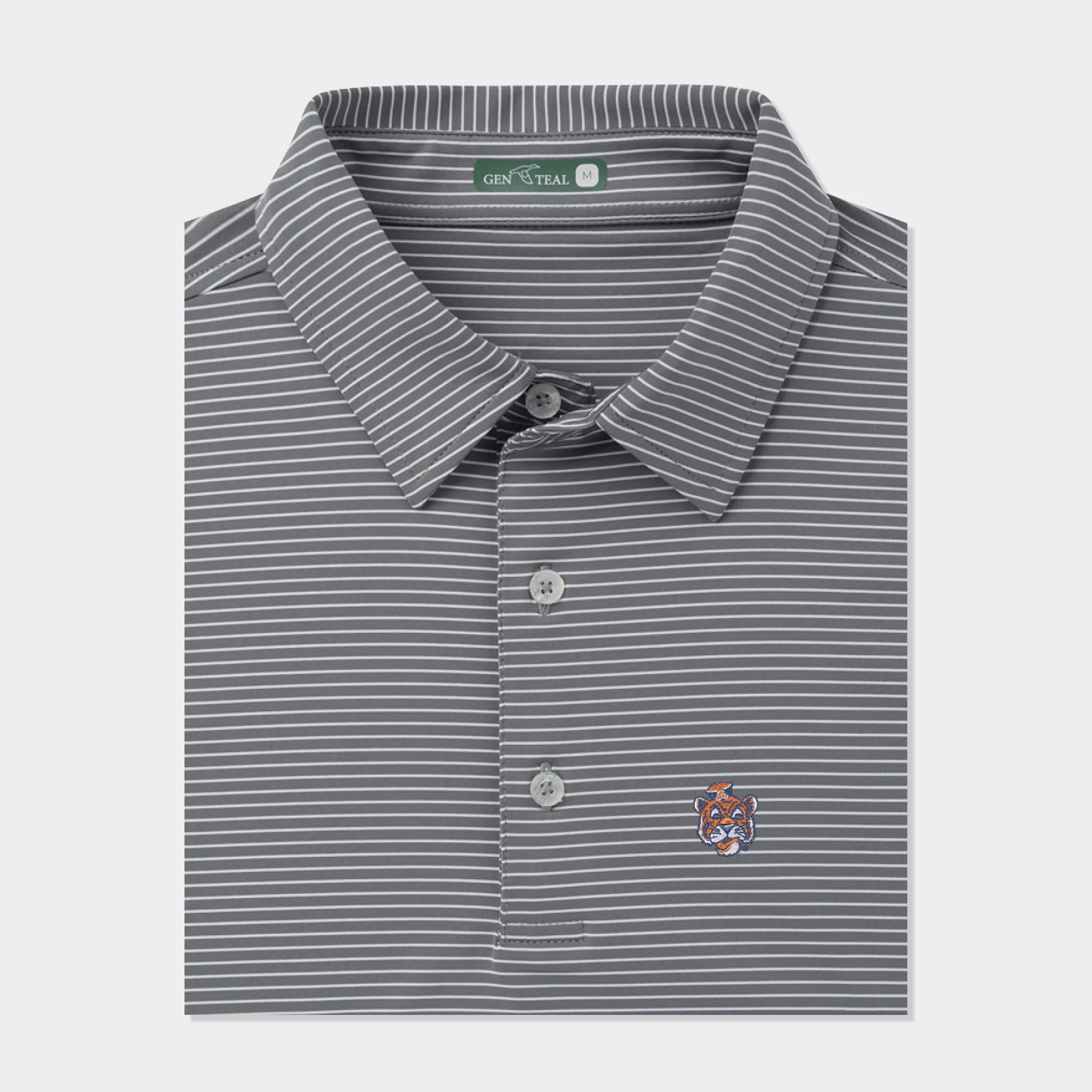 Auburn Vault Driver Stripe Performance Polo