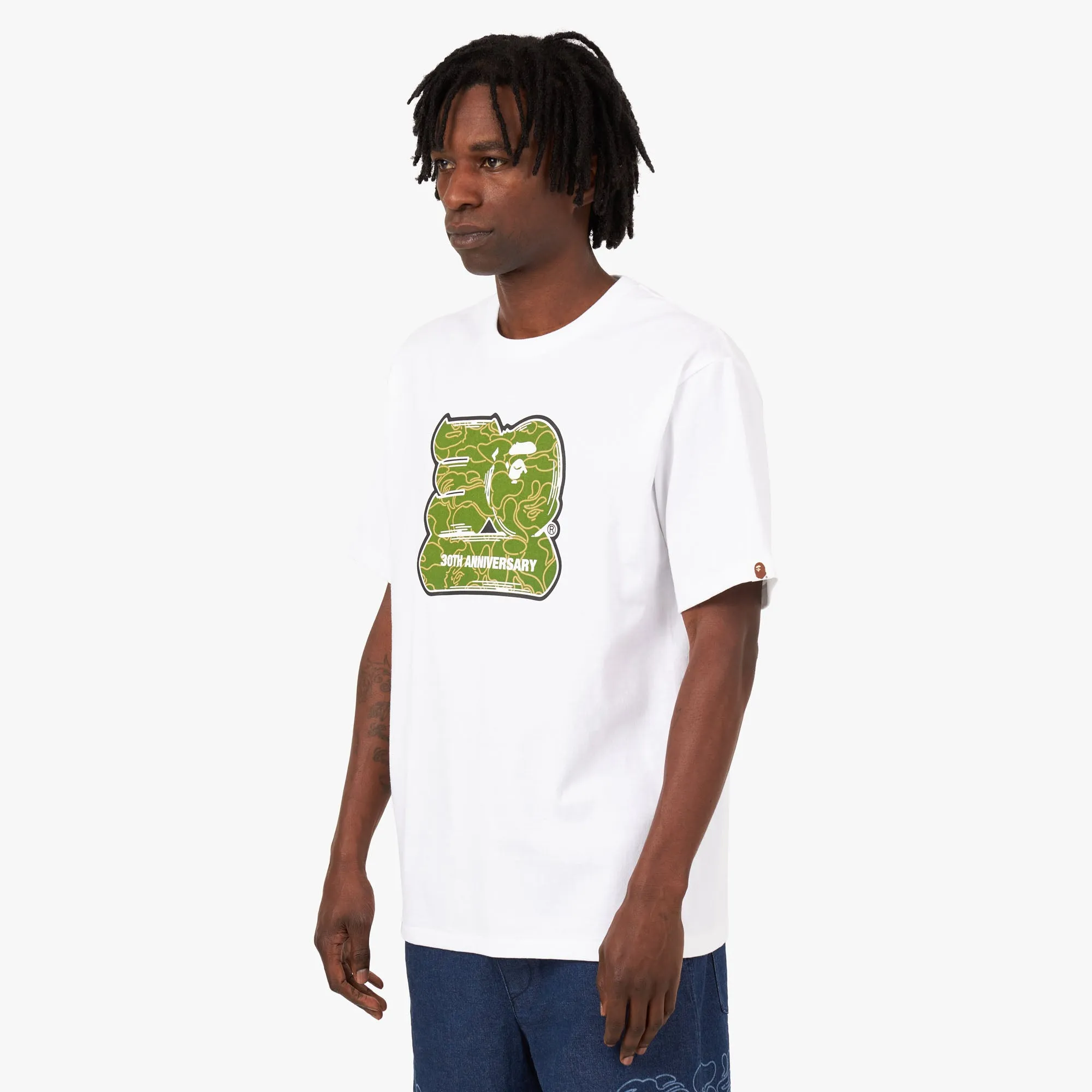 BAPE 30th Anniversary T-shirt White / Green