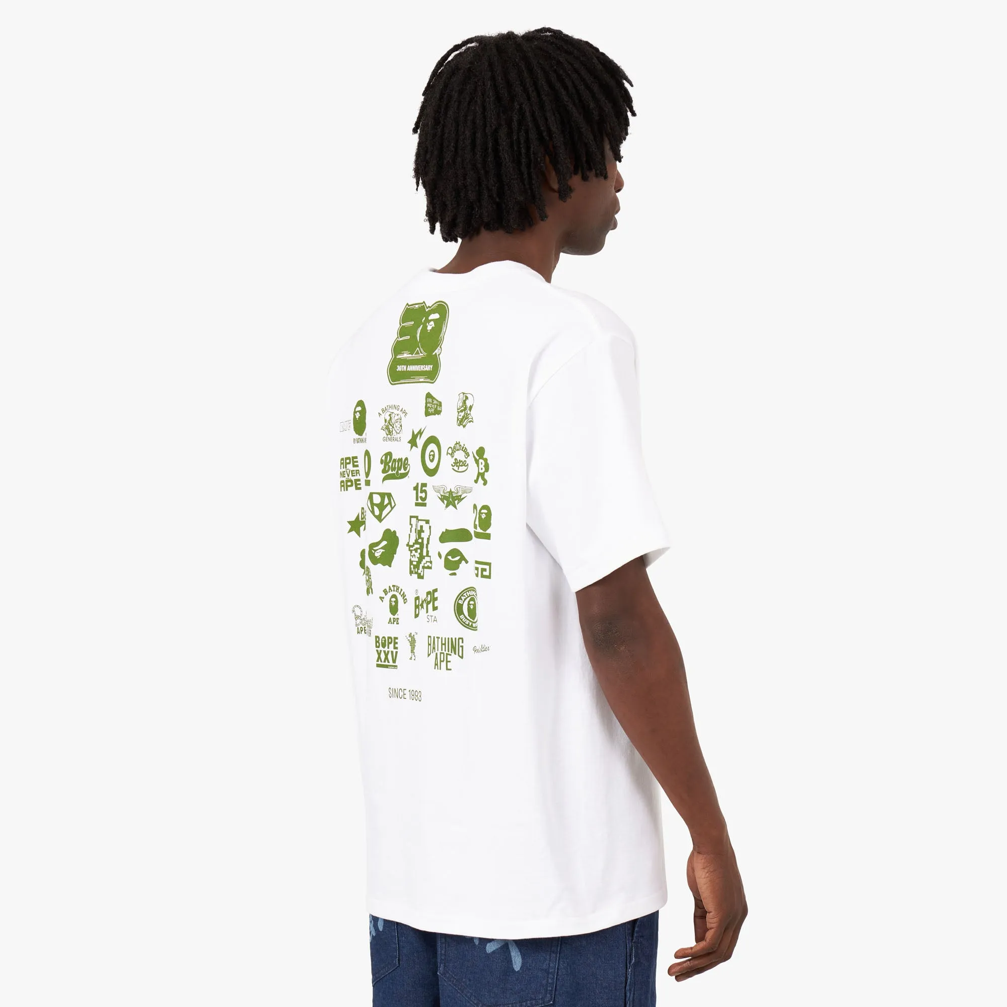 BAPE 30th Anniversary T-shirt White / Green