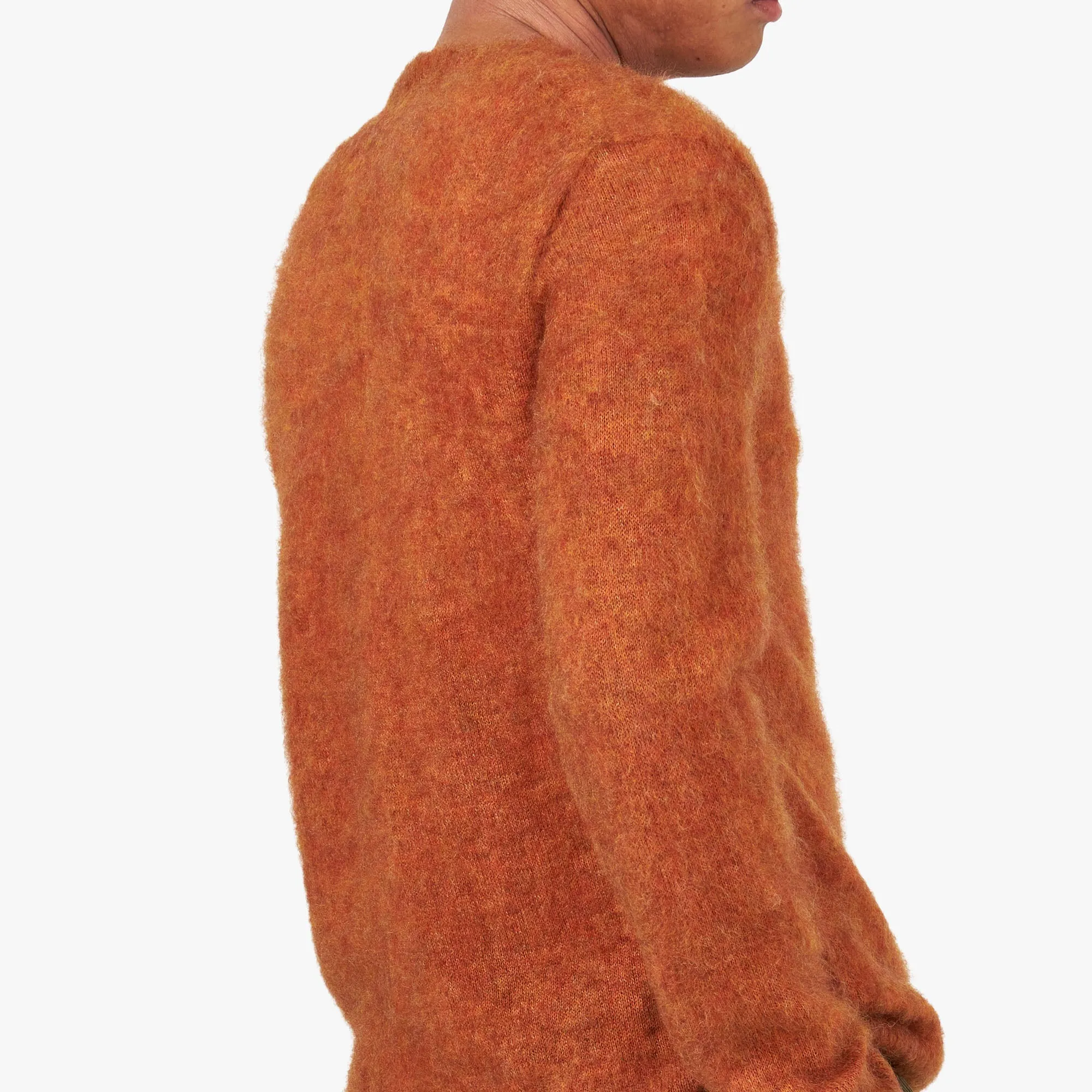 BEAMS PLUS Stretch Mohair Crewneck / Orange