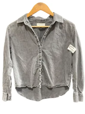 Black Blouse Long Sleeve Madewell, Size S