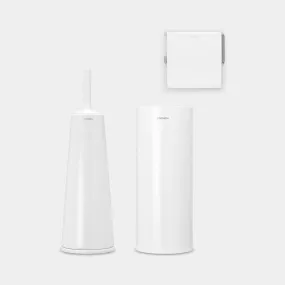 Brabantia Toilet Accessory Set of 3 - White | 280627