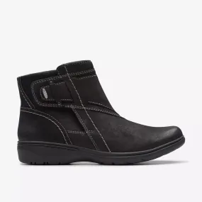 Clarks Women's Carleigh Style Nubuck Ankle Boot in Black