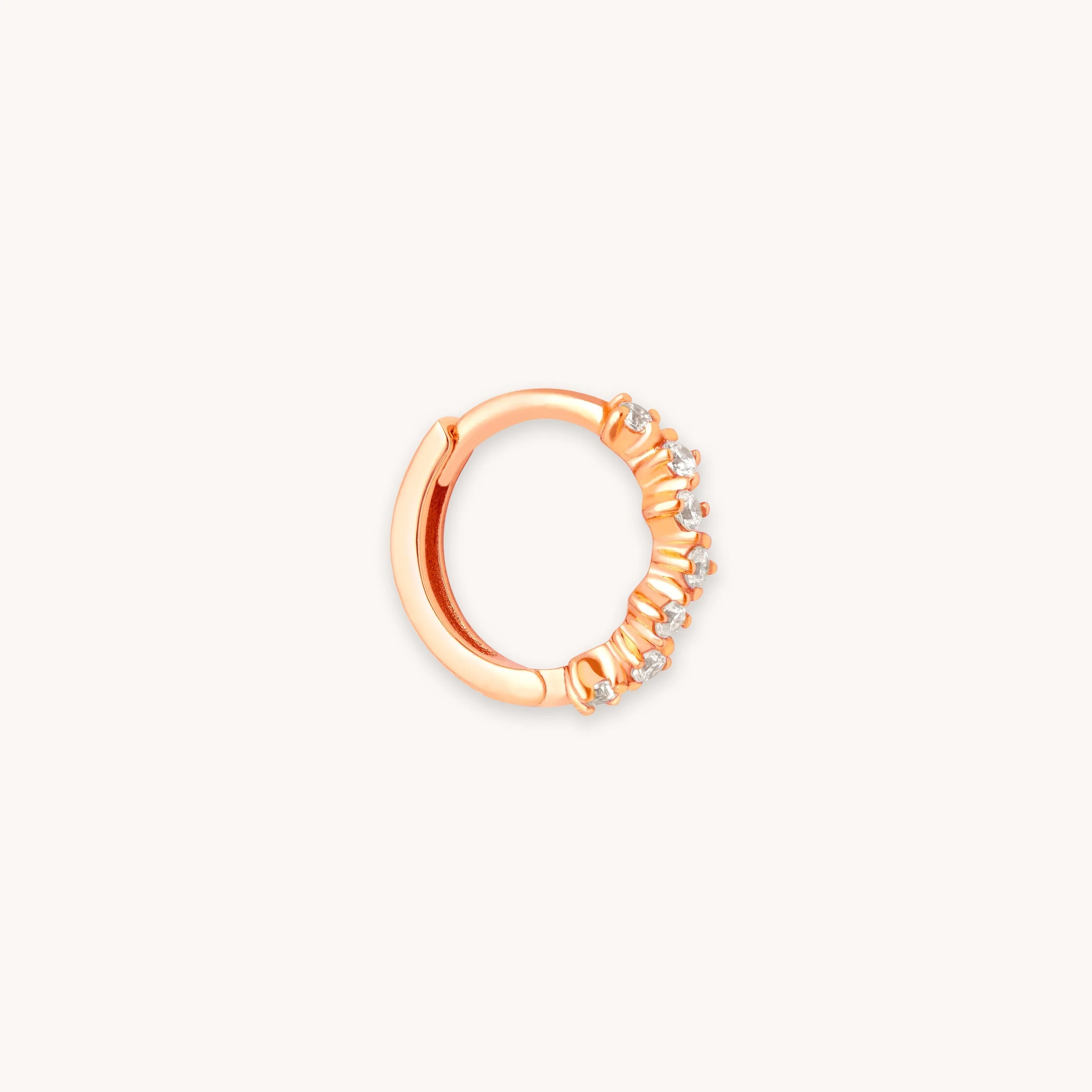 Cluster Hoop 8mm in Rose Gold