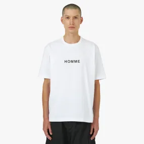 COMME des GARÇONS HOMME Stitch Jersey T-shirt / White