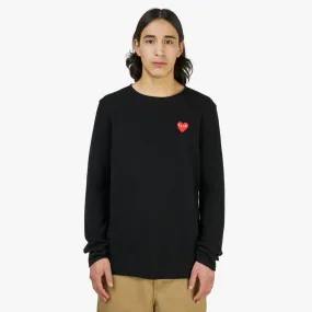 COMME des GARÇONS PLAY Knit Crewneck / Black