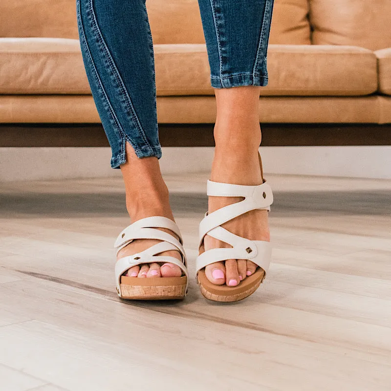 Corkys Wander Sandals - Ivory FINAL SALE