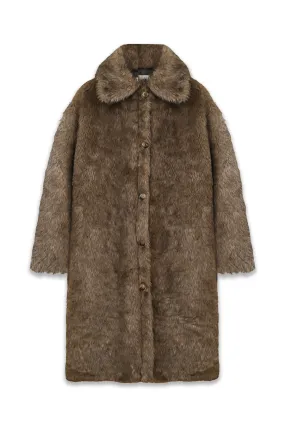 Donnie Faux Fur Longline Coat