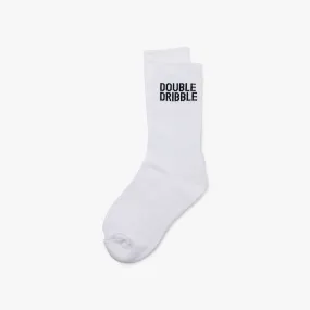 Double Dribble Double Dribble Socks /  White