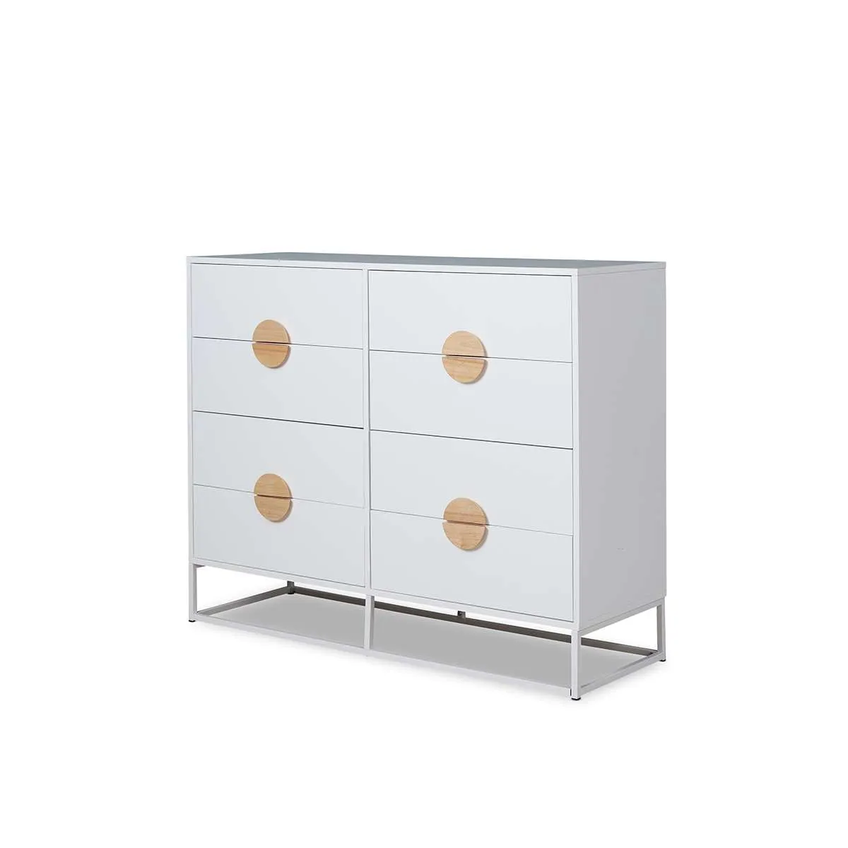 Eclipse Eight Drawer - White