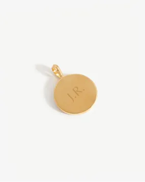 Engravable Round Disc Pendant