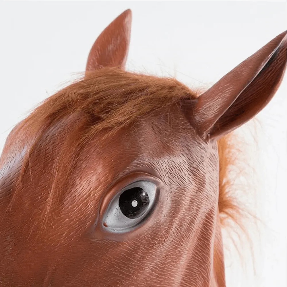 Funny Horseman - Horse Head Mask