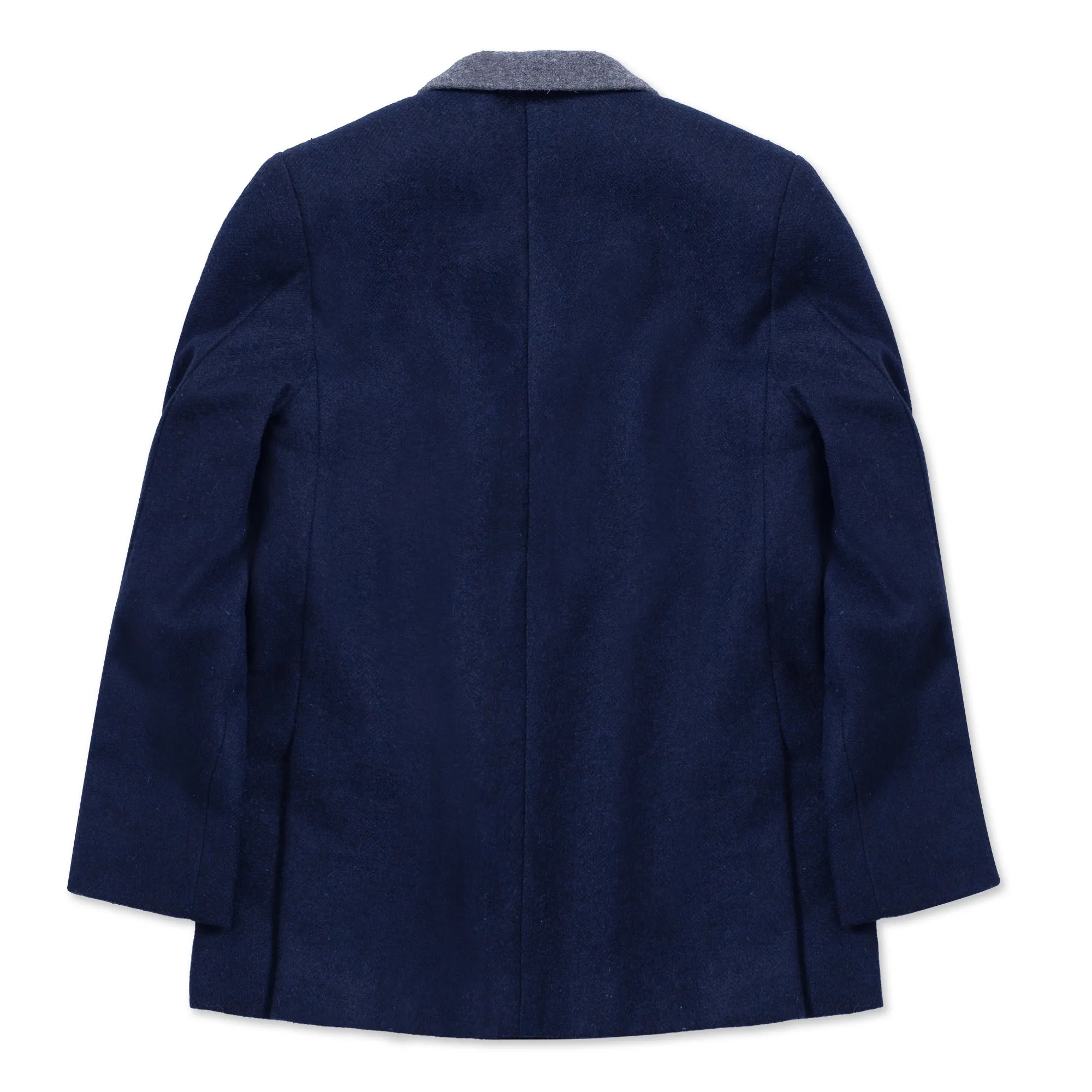 Grey Collar Navy Blazer