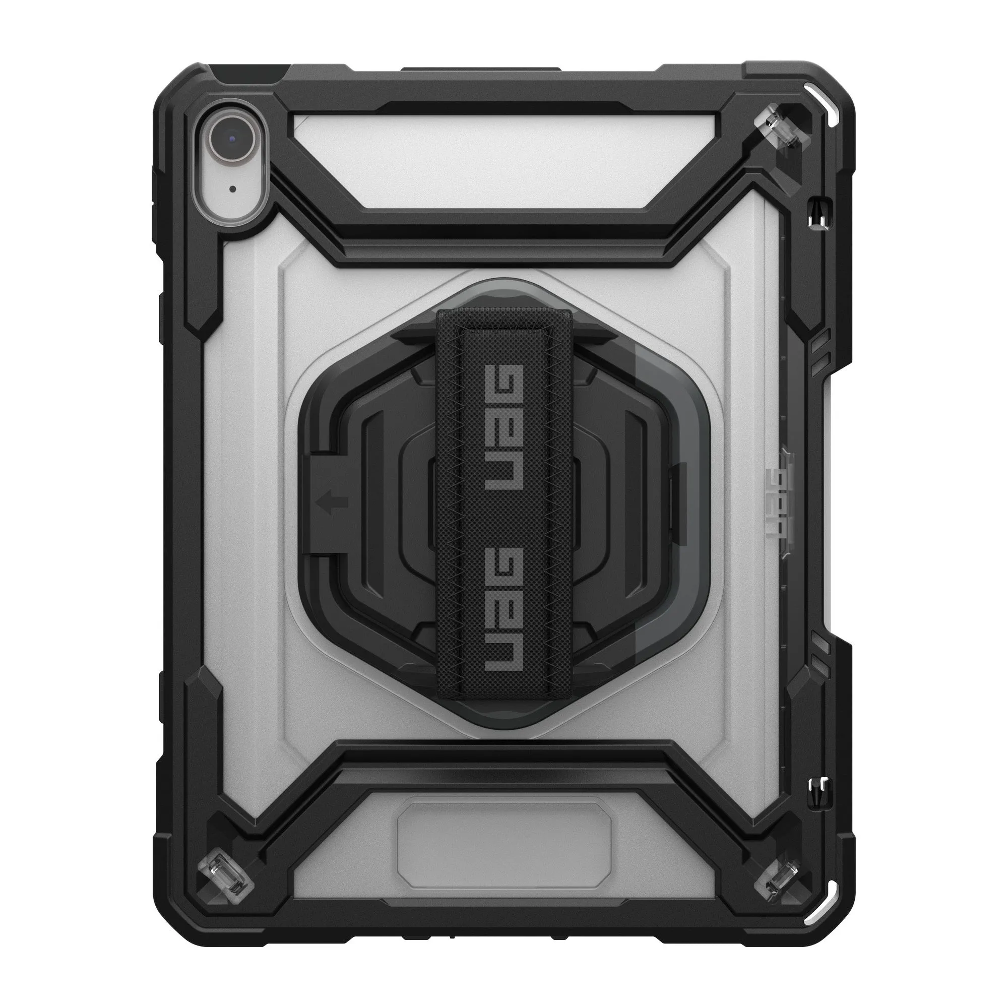 iPad 10.9 2022 UAG Plasma w/Kickstand   HS Case - Ice/Black - 15-12577