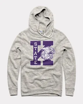 K-State Wildcats Wabash Block Athletic Grey Hoodie