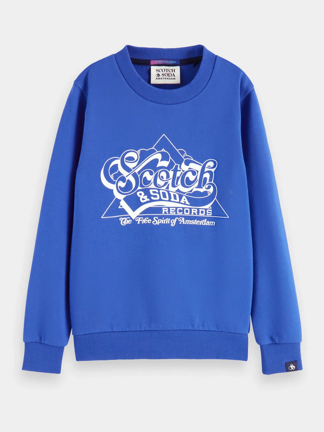 Kids - Regular-fit crewneck artwork sweatshirt