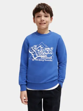 Kids - Regular-fit crewneck artwork sweatshirt