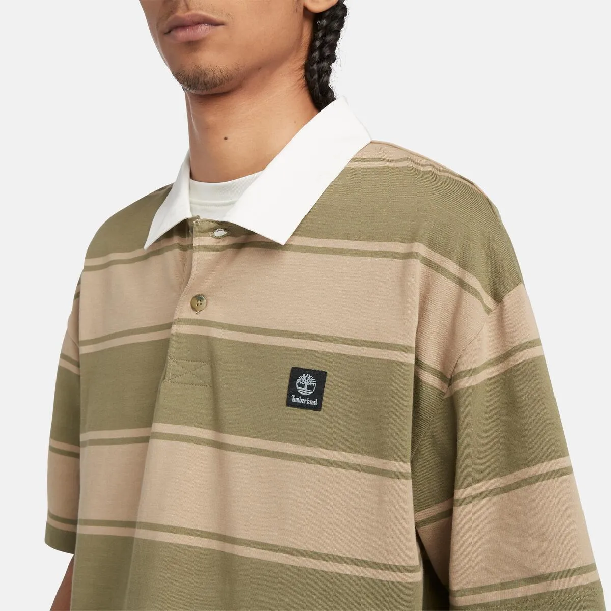 Men's Striped Rugby Polo