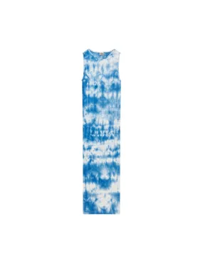 NPS Tank Dress Tie Dye, Marine/White