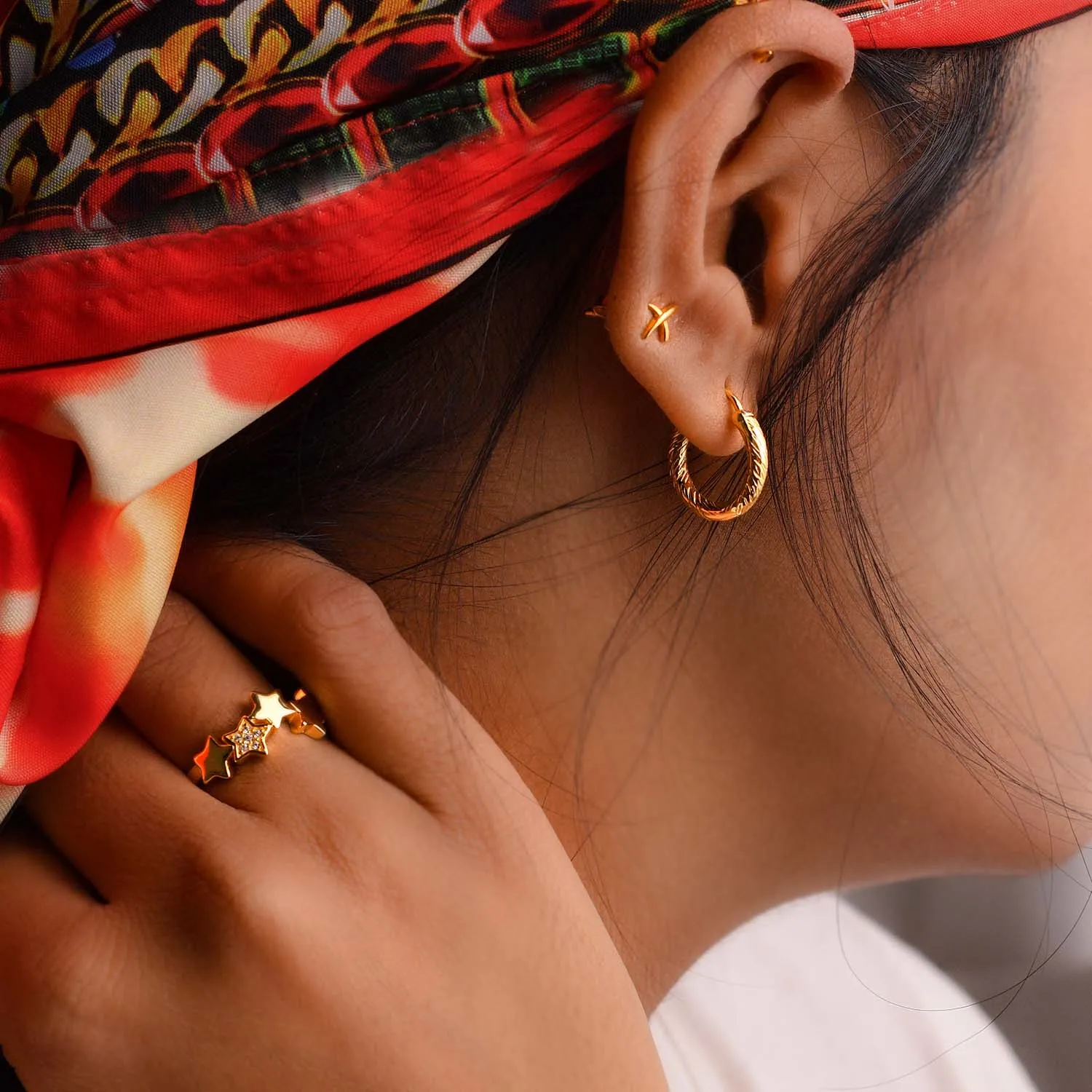 Ocean Mini Hoop Earrings