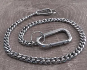 Pure Steel Smooth Leash - Wallet Chain