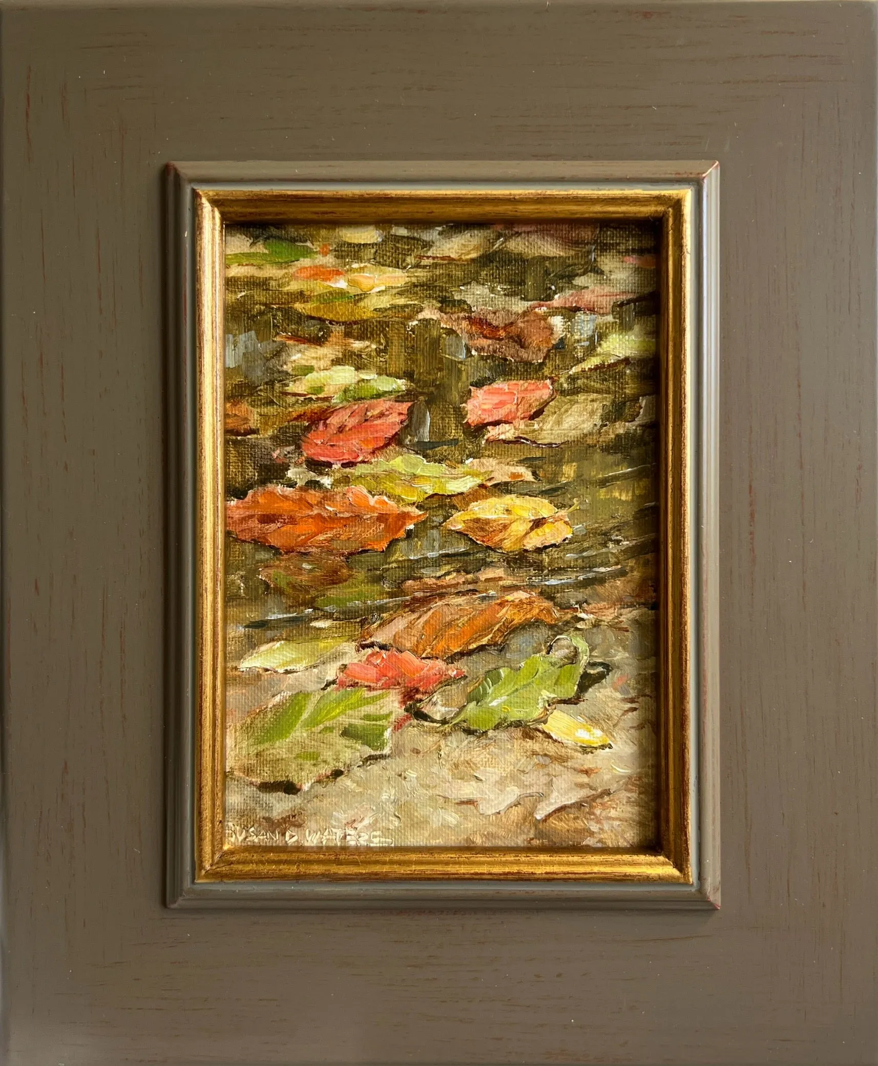 "Leaf Float 1" by Susan D. Waters