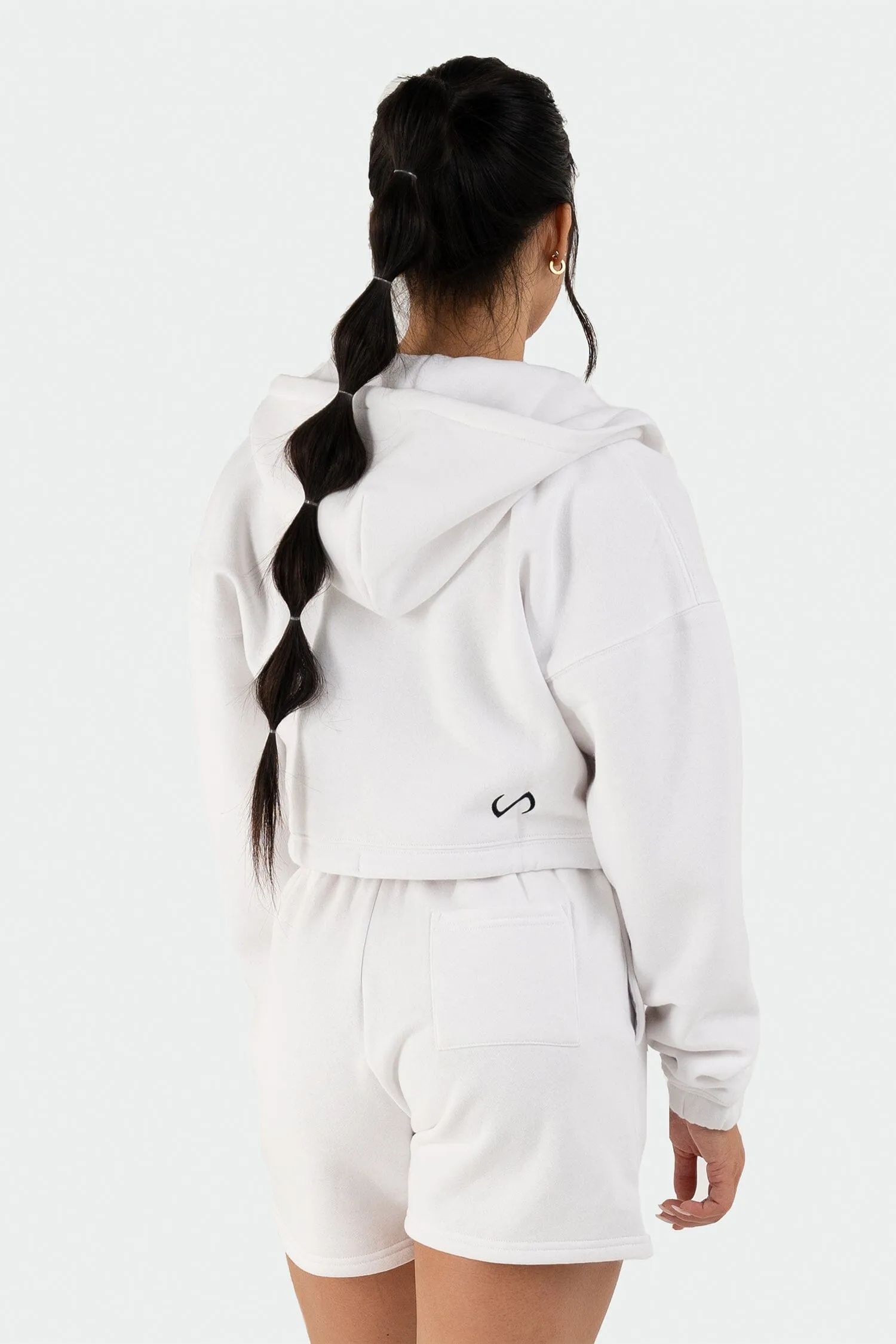 Reset Cropped Zip-Up Hoodie