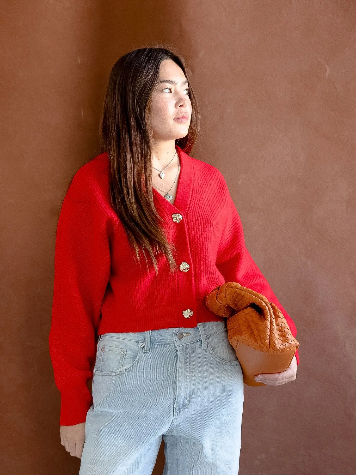 Scarlet Red Cardigan