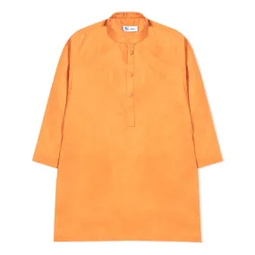 Self Printed Orange Kurta