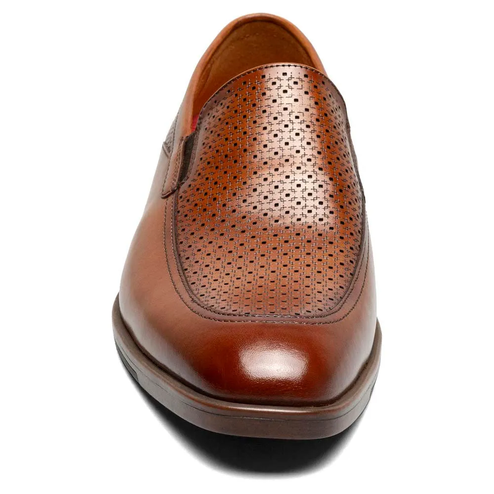 Stacy Adams Aiden Cognac Moc Toe Slip On