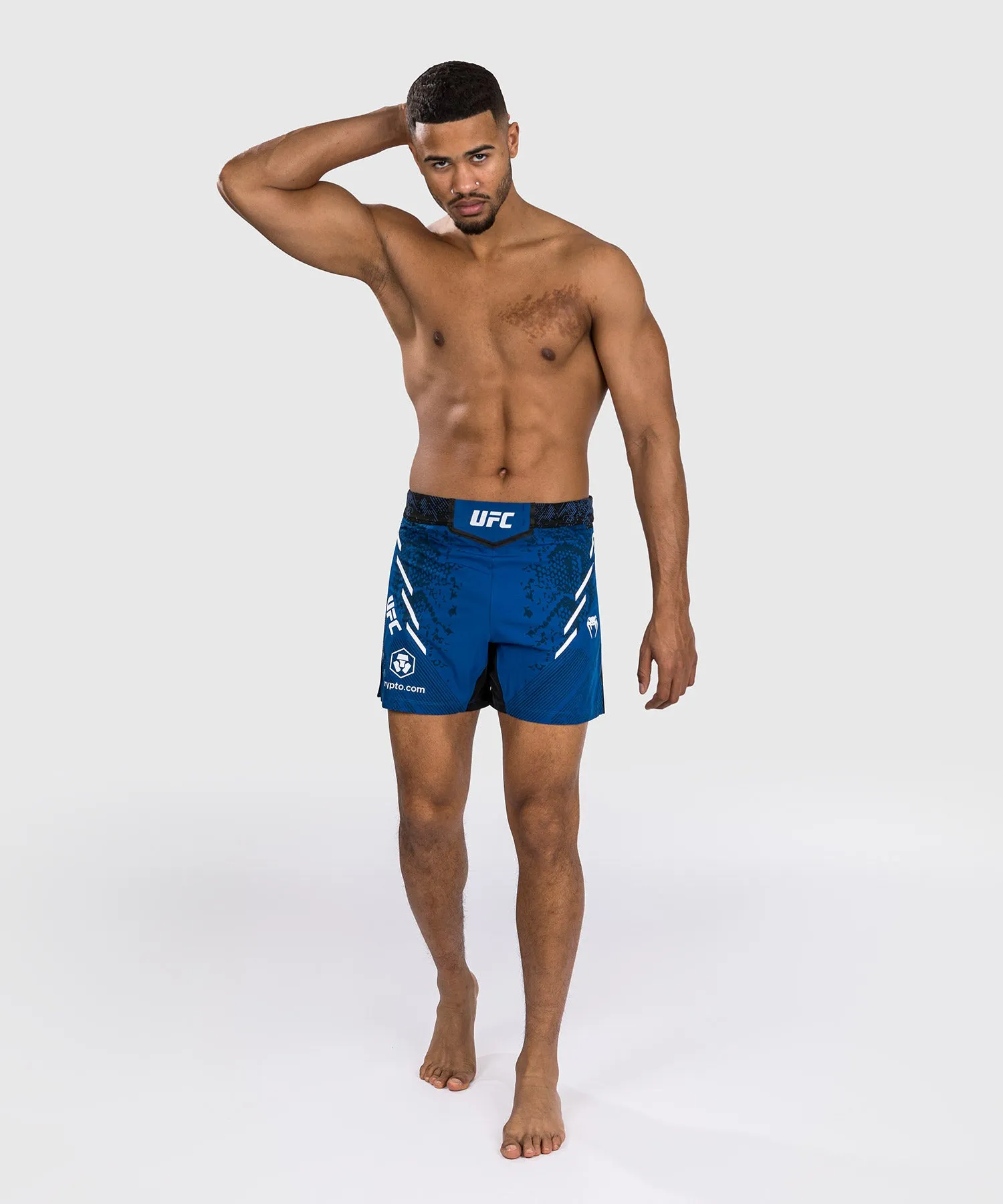 UFC Adrenaline by Venum Authentic Fight Night Men's Fight Short - Short Fit - Blue