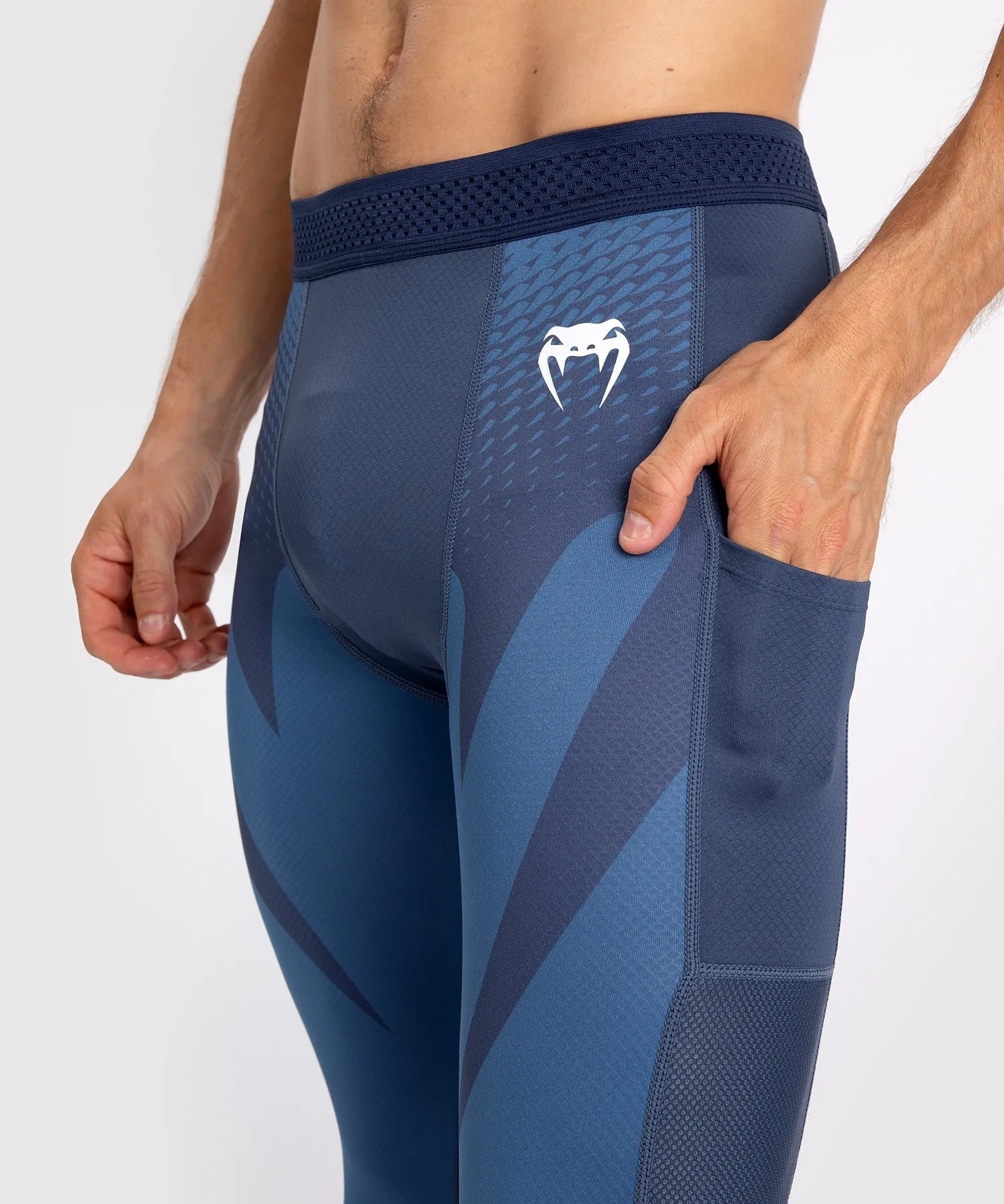 Venum Attack Men's Spats - Navy Blue