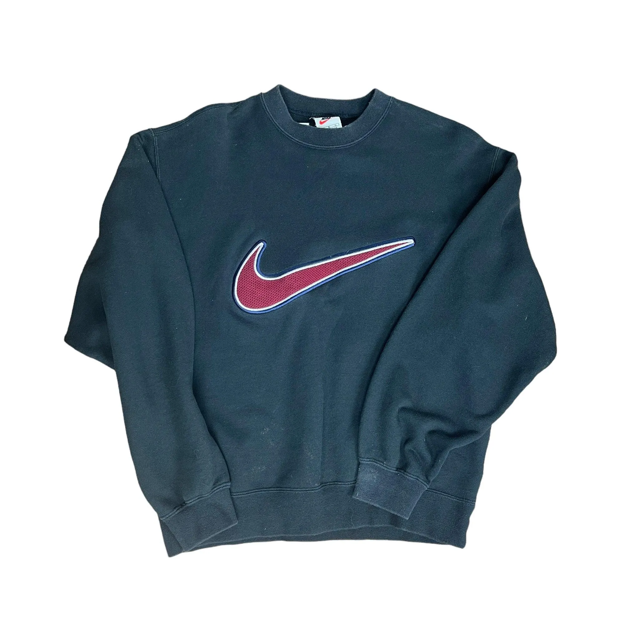 Vintage 90s Black Nike Sweatshirt - Large