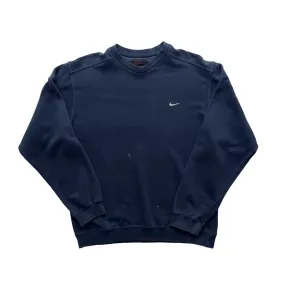 Vintage 90s Navy Blue Nike Sweatshirt - Medium