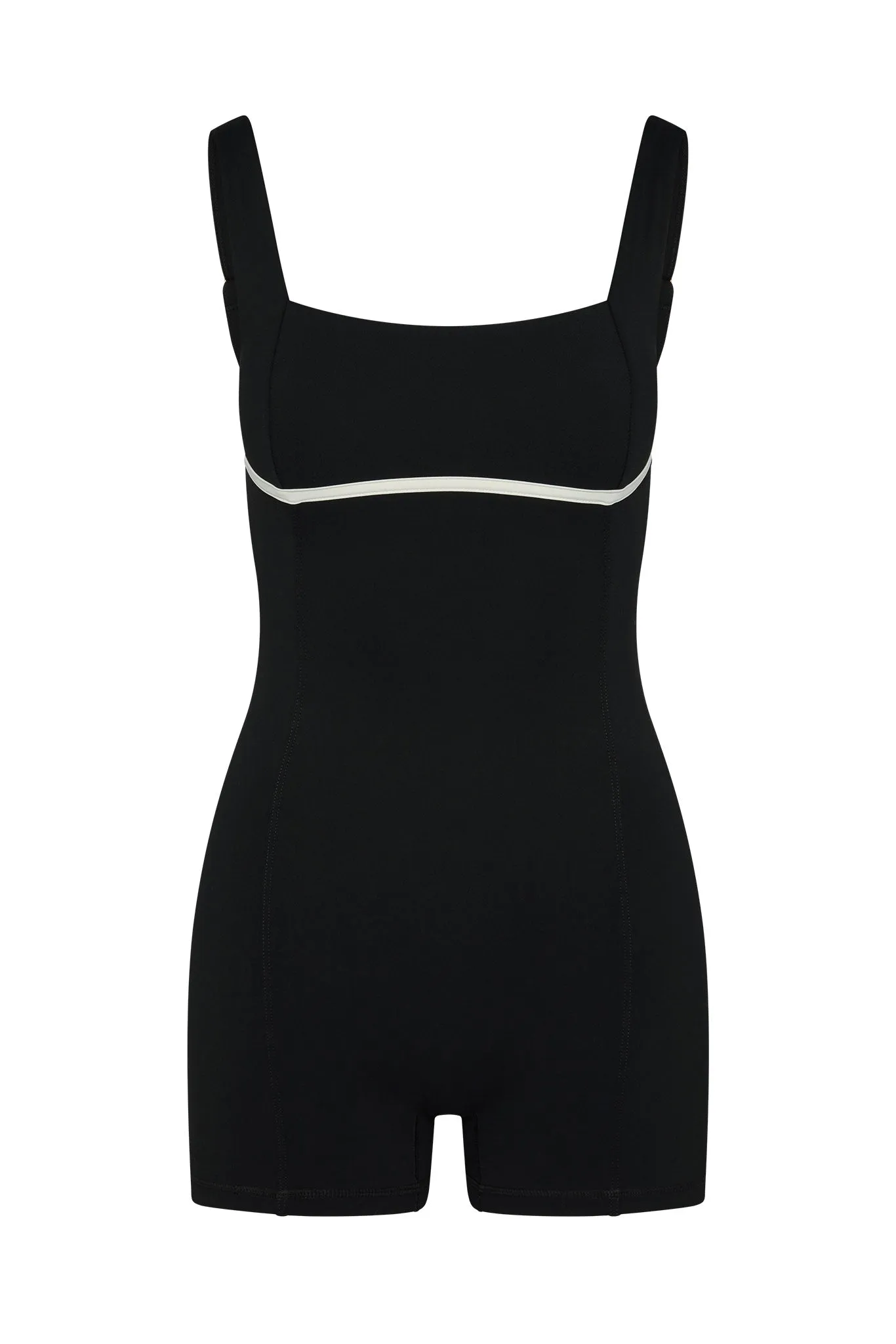 Zion Romper - Black/Ivory